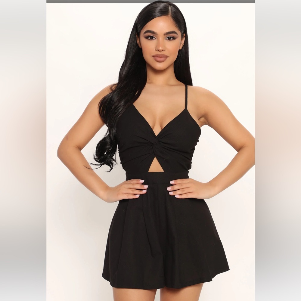In A Daze Fashion Nova Romper - Black - Picture 2 of 6